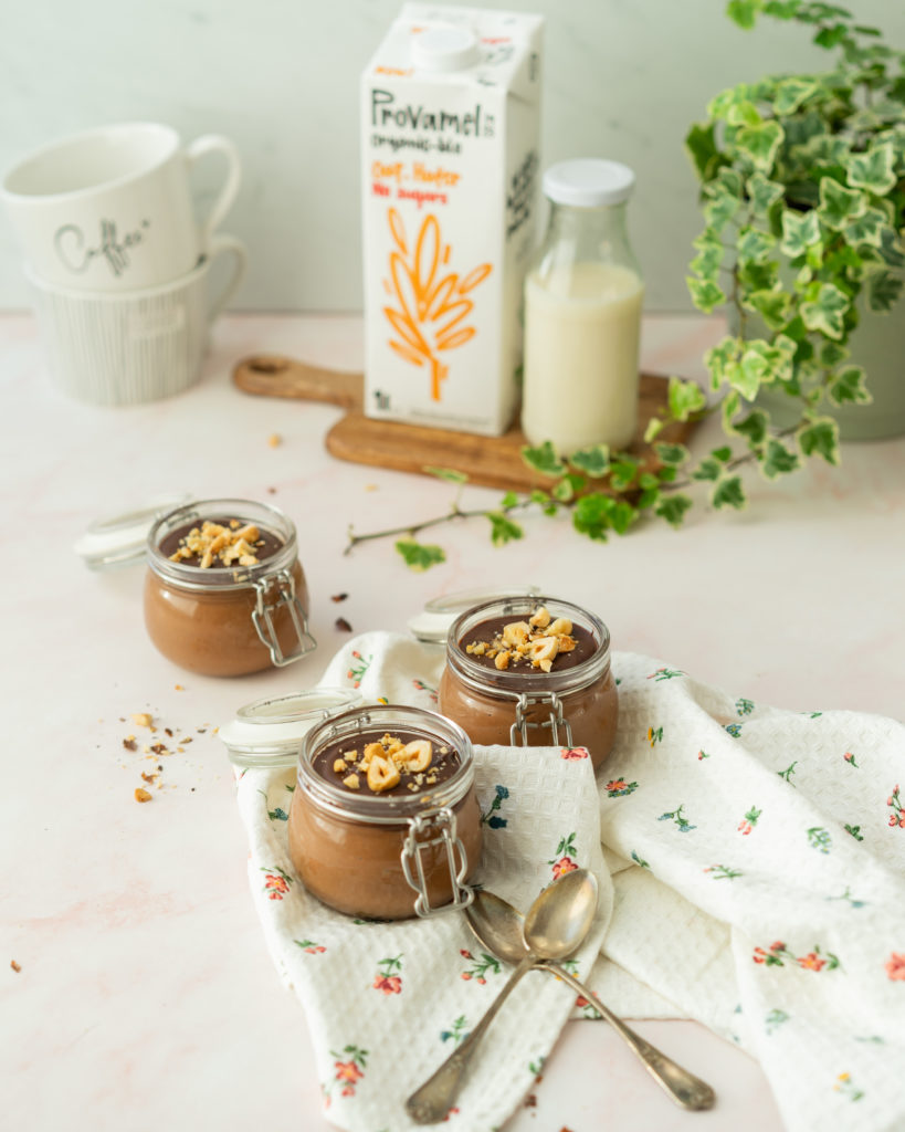 Crème chocolat-noisettes sans lactose