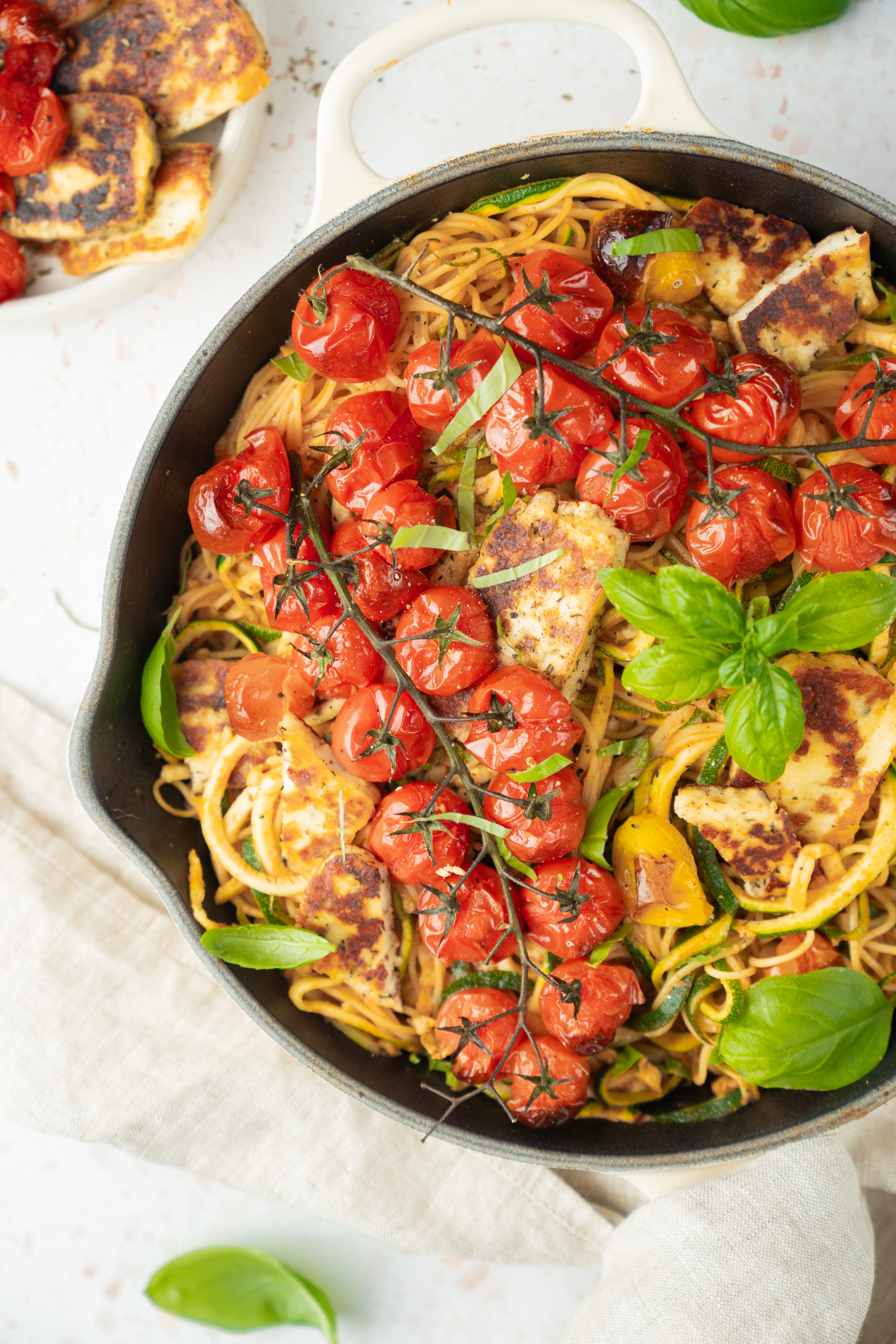 Spaghettis De Courgettes Et Haloumi Simply Morane