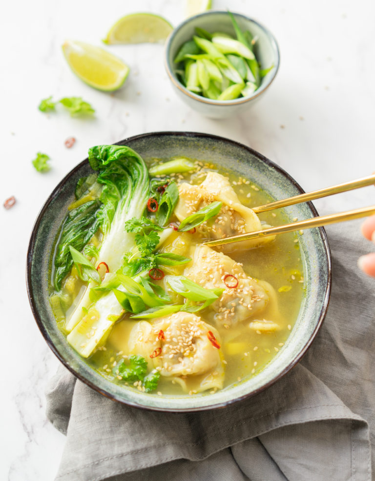 Bouillon au curry et wontons Simply Morane